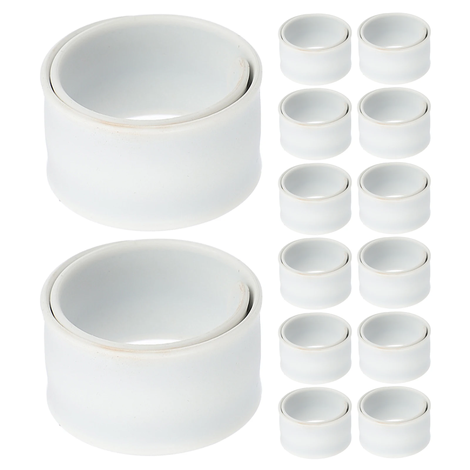 

20Pcs Kids Slap Bracelets Soft Silicone Snap Bands for DIY Painting Craft School Projects Birthday Party Goody Bag Fillers Fun