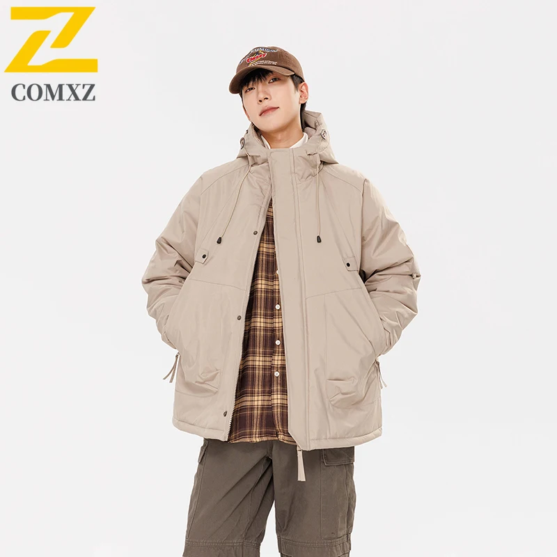 2025 جديد الرجال سترة قطن الجرافين سميكة الدافئة يندبروف مقاوم للماء معطف مقنع الترفيه في الهواء الطلق التزلج التخييم باركر معطف