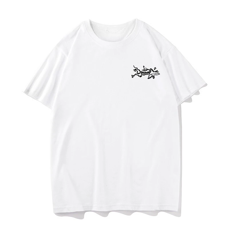 

Футболка с короткими рукавами Ancestor Chicken Dog, мужская и женская забавная трендовая брендовая футболка из чистого хлопка, свободная летняя летняя футболка с короткими рукавами для пары с милым котом