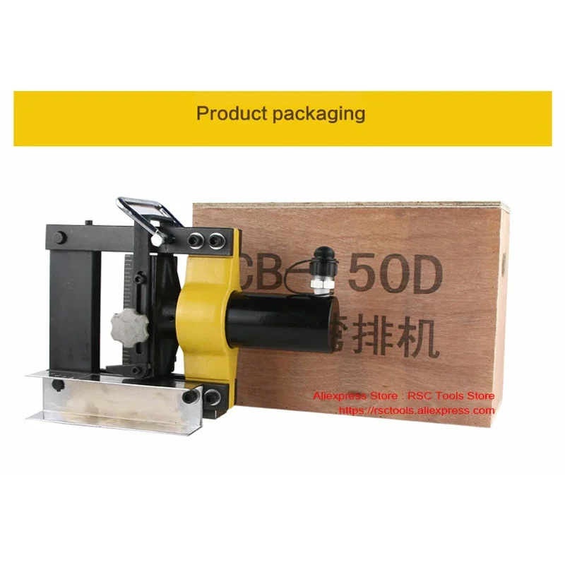 Hydraulic Pipe Bending Machine Hydraulic Copper Busbar Bender Brass Pressing Tool CB-150D