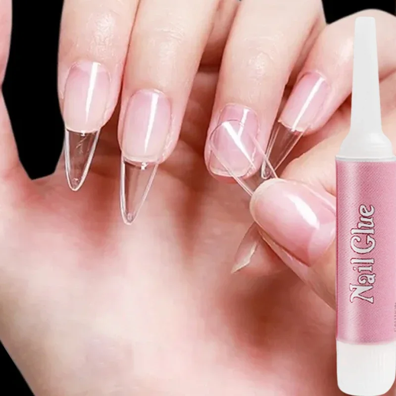 Fast-dry Adesivo Acrílico Fake Nail Glue, impermeável Nail Art Extensão, Transparente Rhinestone Decoração, Manicure Ferramenta