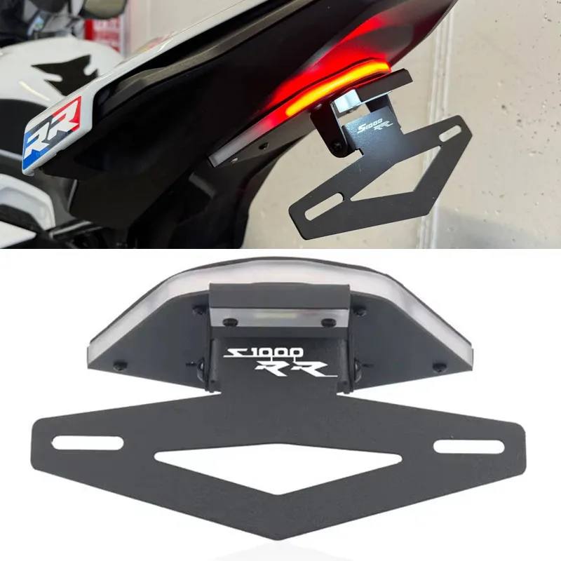Motorcycle Integrated License Plate Bracket LED Lights Brake Turn Signal Light For S1000RR S1000 RR 2020-2022 S1000R 2021-2022