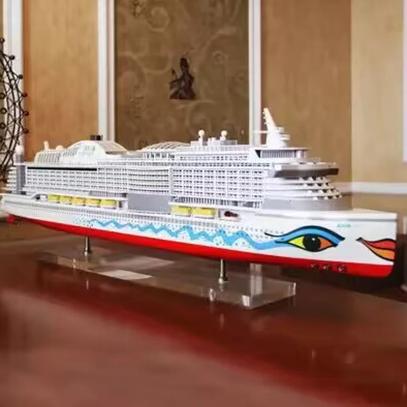 Large Luxury Cruise Ship Model ALDA Ship Model Toy Desktop Decoration Ship Model Office Gift Decoration