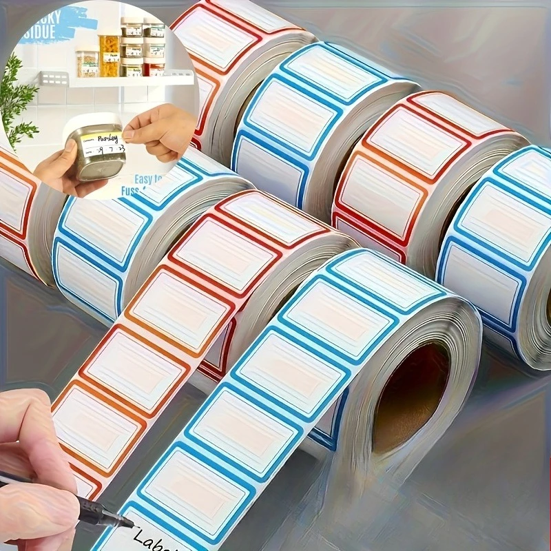 Freezer Labels – Residue-free peel-and-stick, waterproof and oil-resistant – Ideal for refrigerators, freezers, pantries