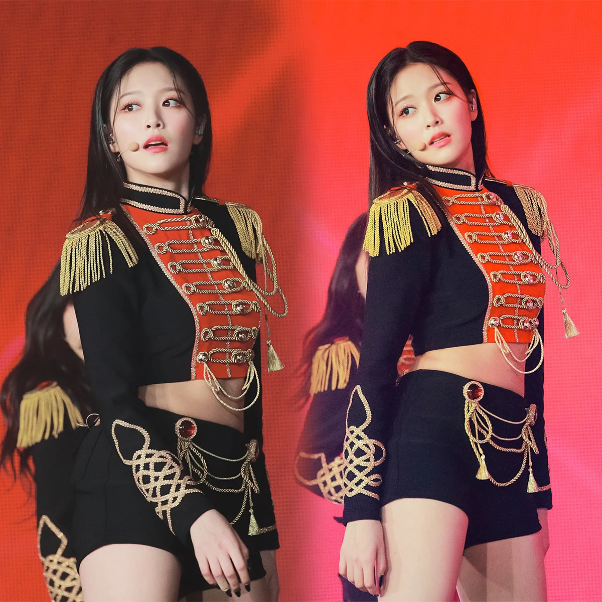 Cheerleader Costume Women Dancer Outfit K-pop Stage Outfit Festival Clothing Rave Wear Hip Hop Clothes Concert Outfits JL4163
