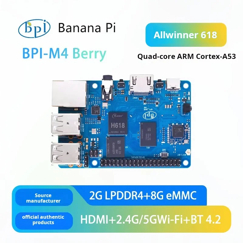 Banana Pie open source development board Banana Pi BPI-M4 Berry Quanzhi H618 chip design
