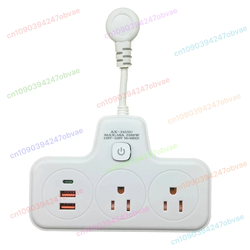 

Преобразователь 110 В, многофункциональная розетка высокой мощности, USB + розетка для быстрой зарядки типа C