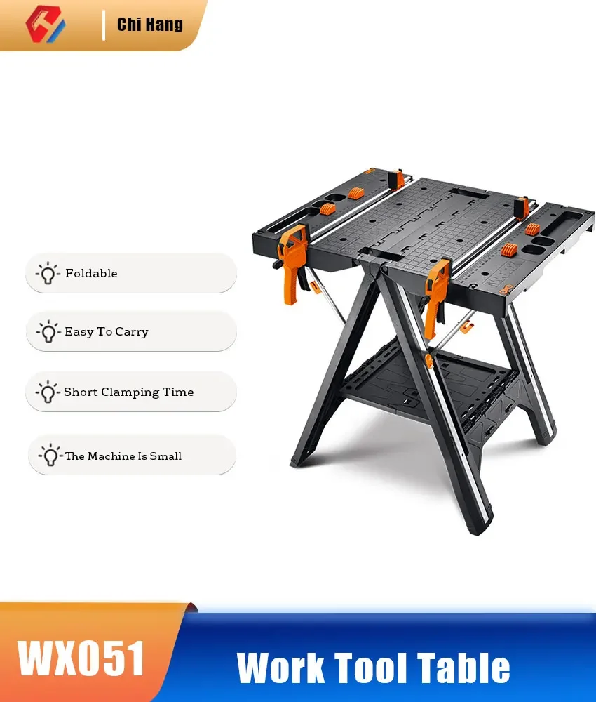 WX051 Multifunctional Portable Woodworking Saw Table Fast Fixing Saw Frame Folding Table Handheld Cutting Machine Worktable