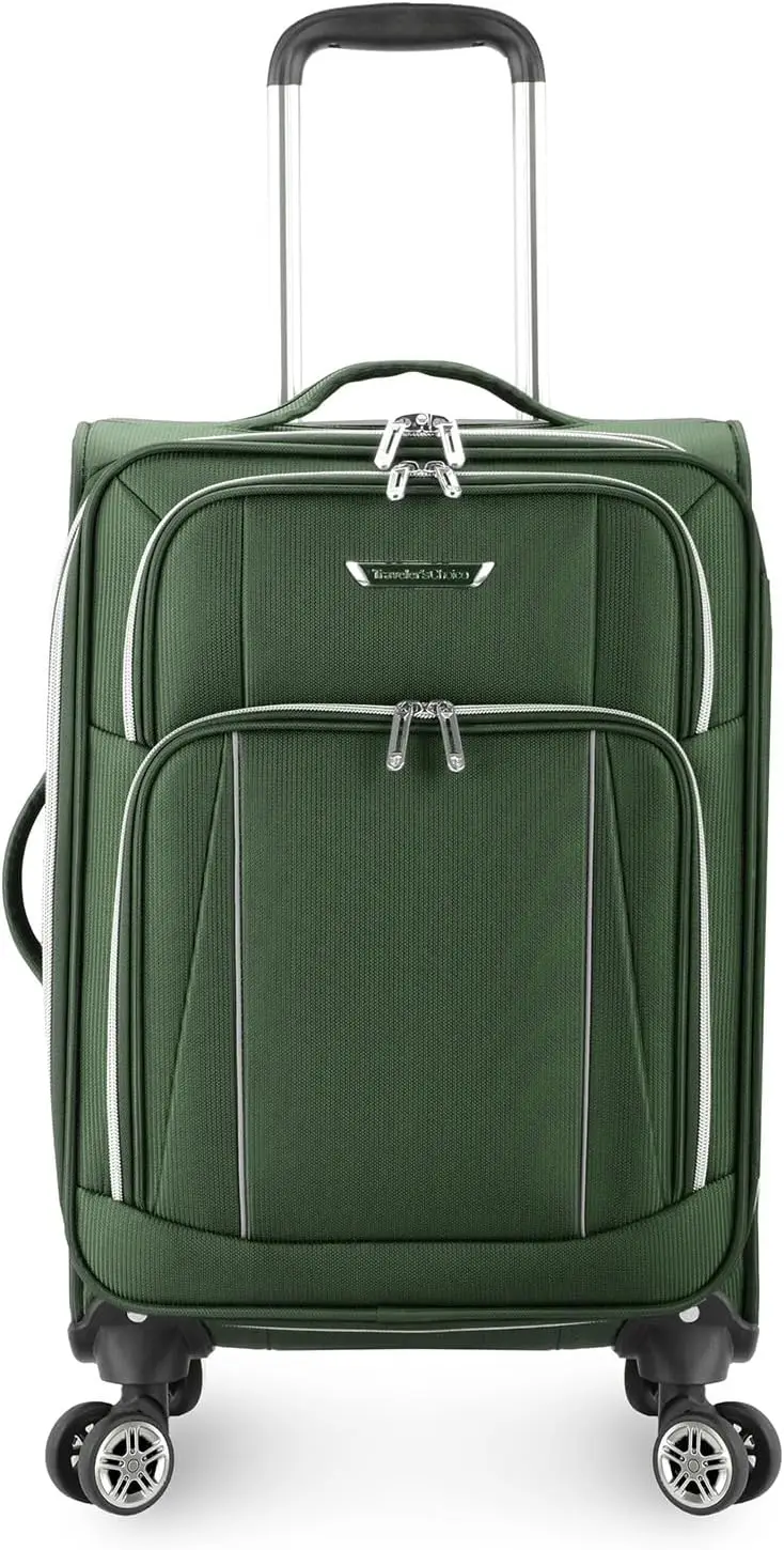 

Lares Softside Expandable Luggage with Spinner Wheels, Green, TC08118E22 Carry-On 22-Inch