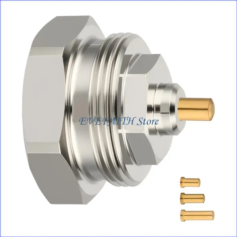 124B Quick Install Brass Threaded Adapter Converts M30x1 0 to M30x1 5 Automotive Radiator Adapter for Vehicle Cooling Systems