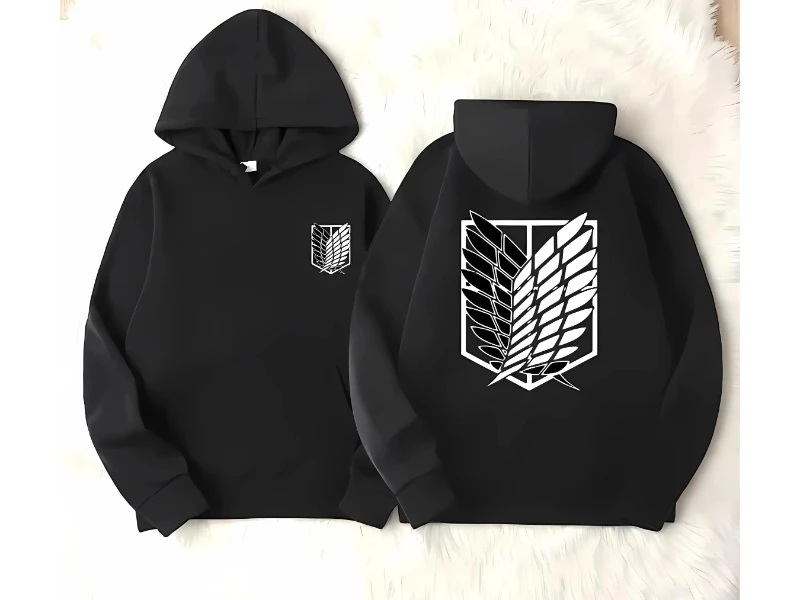 

Attack on Titan Men's Hoodie, Anime-inspired Unisex Hoodie, Streetwear Pullover Sweatshirt for Men & Women, Cosplay Hoodie