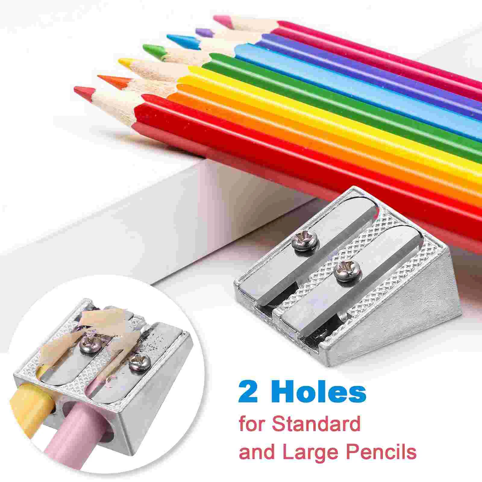 20 Pcs Aluminum Alloy Pencil Sharpener Pocket Small Vintage Artist Sharpeners Office Sharpening Tools Eyeliner Boy