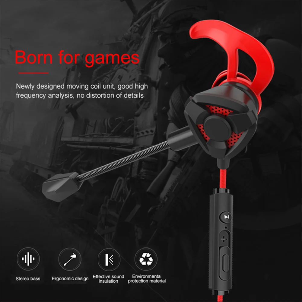 Olaf Headset Gamer Wired Earphones 3.5mm Jack Headphones With Microphone Mic 3D Stereo For Phone PC Laptop In-Ear Gaming Earbuds