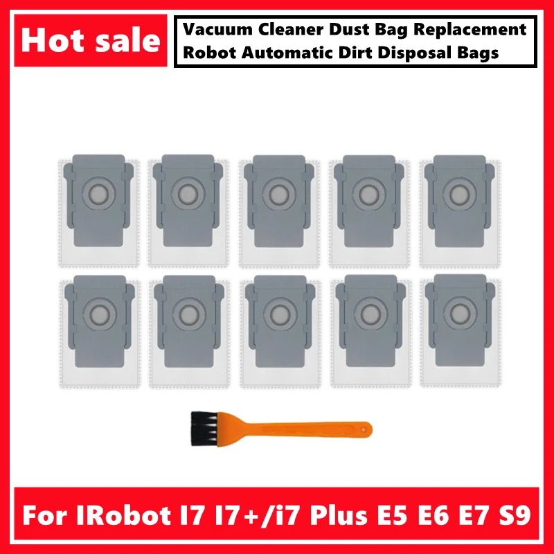 IRobot Roomba,i7 Plus e5 e6 e7s9用掃除機バッグ,交換用ロボット,自動廃棄物処理バッグ