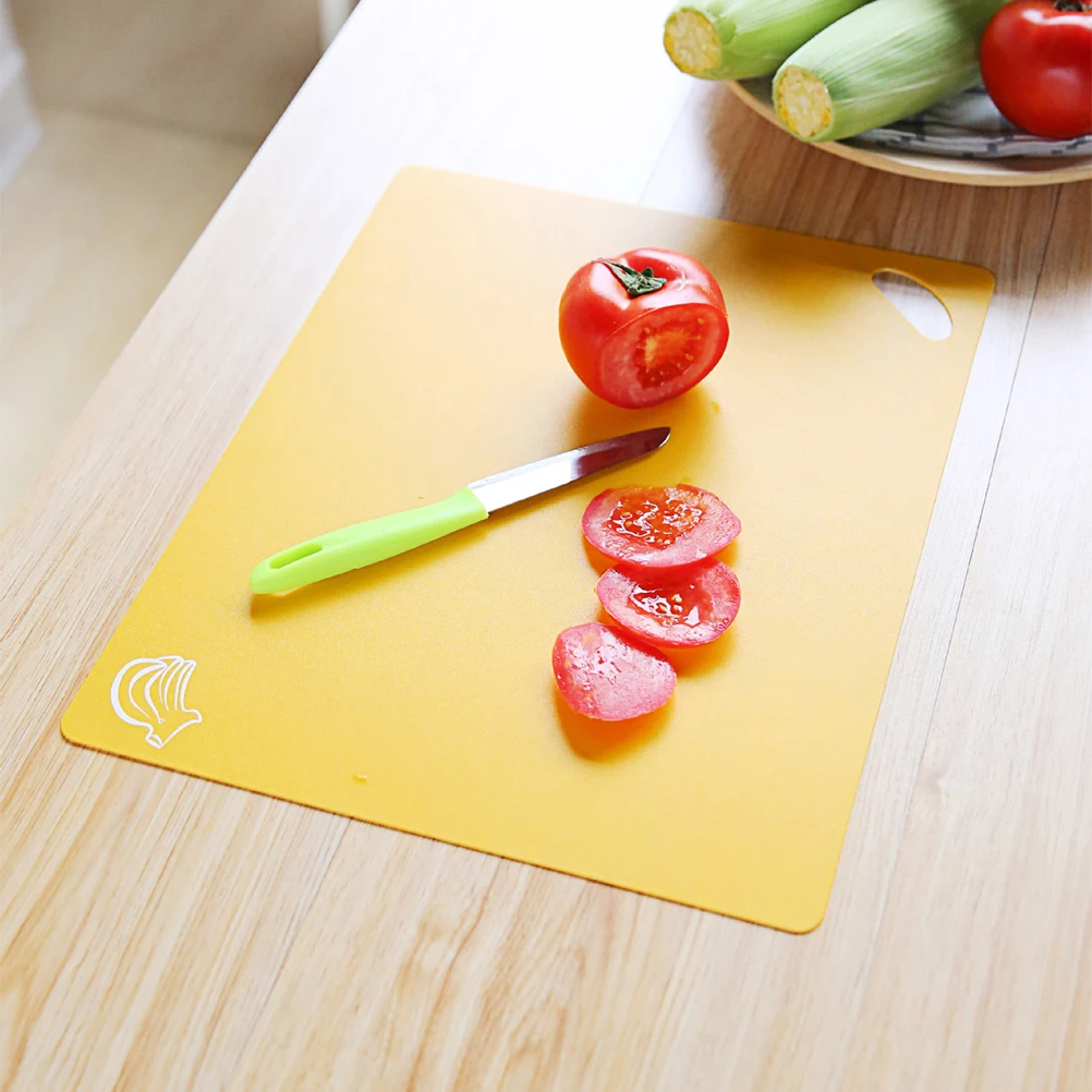 

6pcs Plastic Chopping Boards Non-Slip Kitchen Cutting Board For Fruit Vegetable Bread Water Oil Resistant Easy Clean