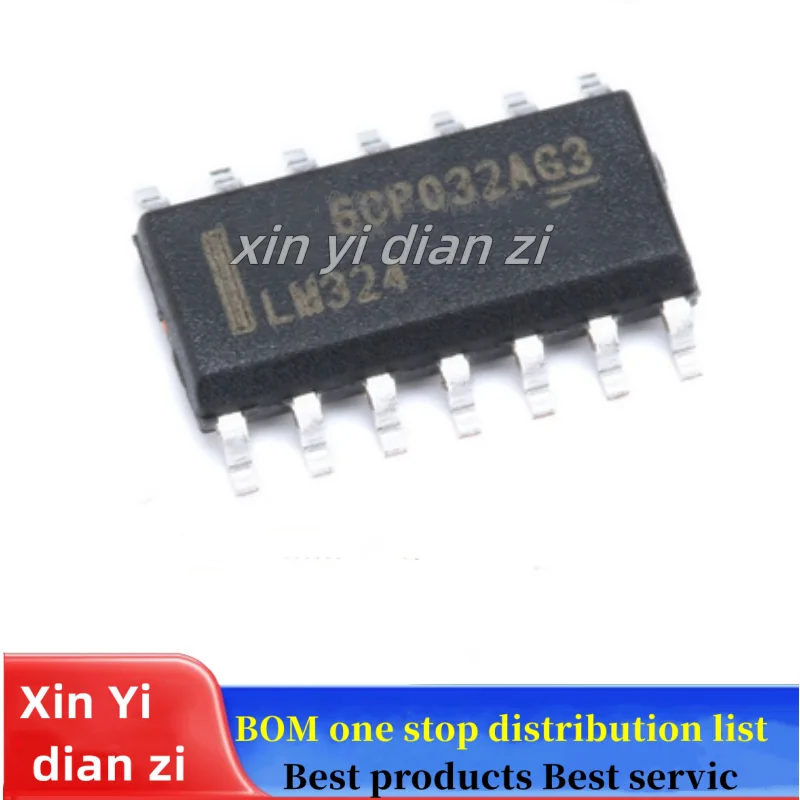 20pcs/lot LM324DR LM32 SOP14 ic chips in stock