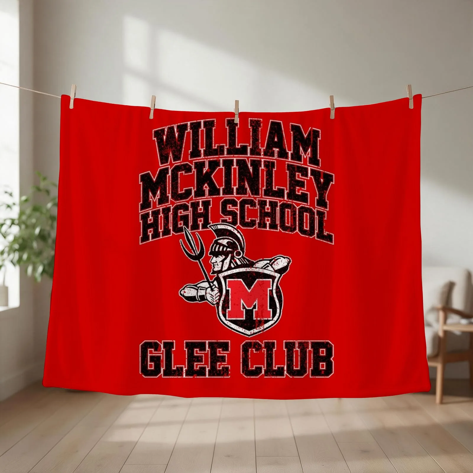 William McKinley High School Glee Club (Variant) Throw Blanket Thermals For Travel Beach Blankets For Sofas funny gift Blankets