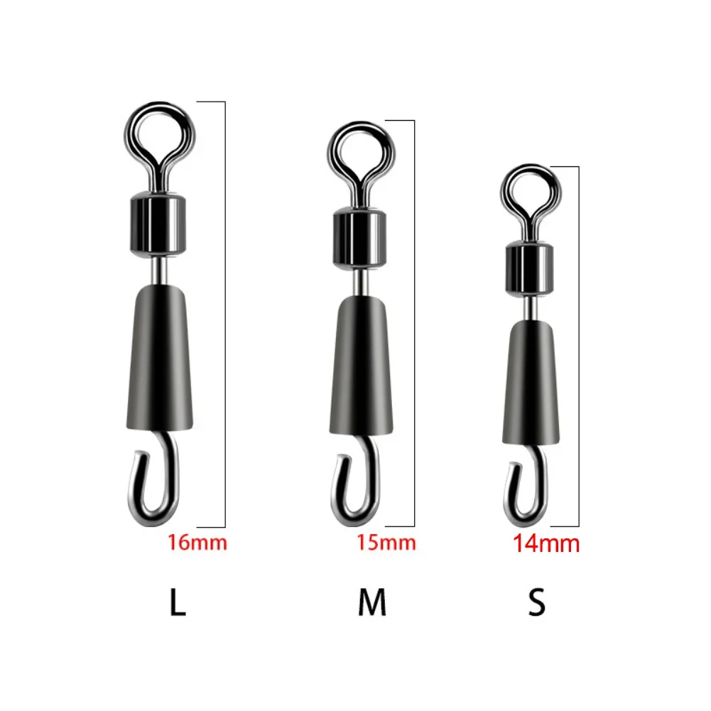 20 Pieces Fishing Equipment Connectors Quick Change System For Carp Fishing Made Of Stainless Steel And Rubber 14 15 16 Mm