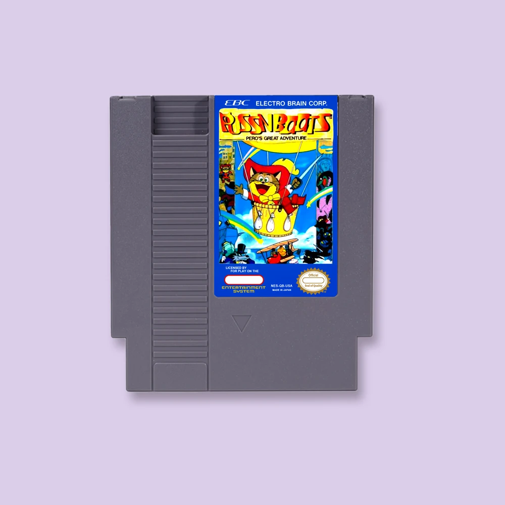 

Puss 'n Boots - Pero's Great Adventure Game Cartridge Action Game For NES 8Bit 72PIN Consoles Game Card