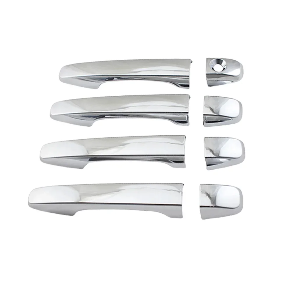 غطاء مقبض الباب لتزيين السيارة لسوبارو فورستر 2025 ملحقات الرؤية الخلفية للسيارة ملصقات تصفيف فضية كروم