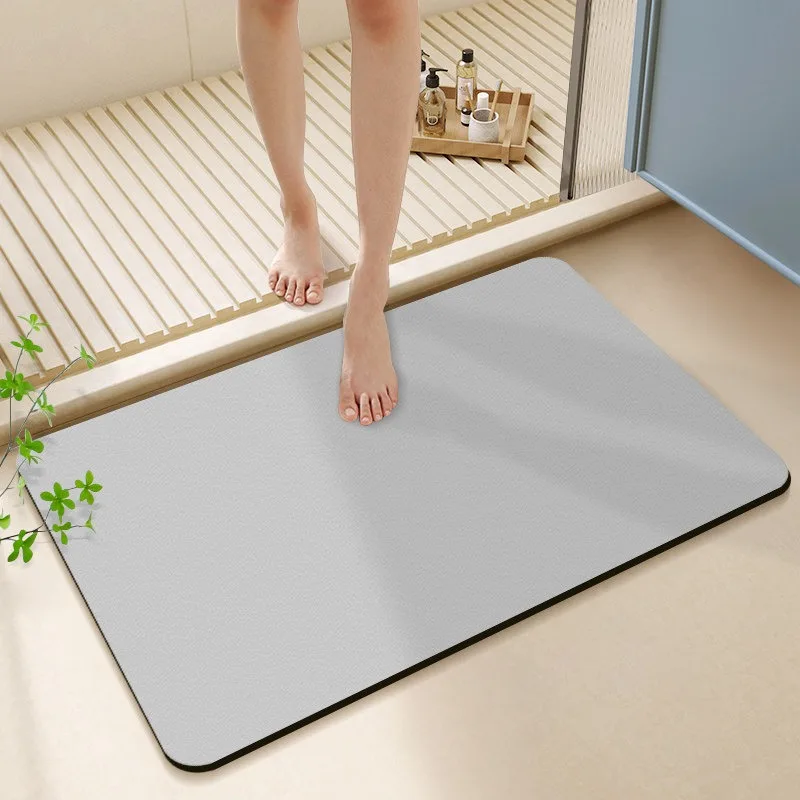 Bathroom Rug Absorbent Non-slip Diatoms Floor Mat Minimalist Solid Color Carpet Toilet Entrance Area Rugs Home Decoration Mats