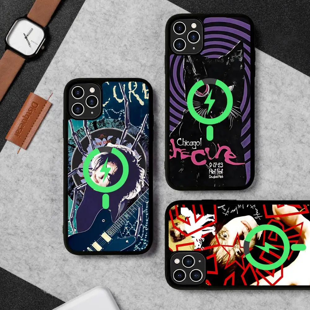 Популярный классический рок-чехол для телефона The C-CureS Band для iPhone 17 Air 16 15 14 13 12 11 Pro Max Plus, совместимый с беспроводной зарядкой MagSafe