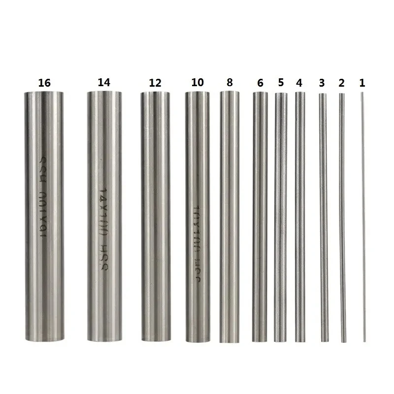 HSS round bar 1-20mm CNC lathe bar shaft 100mm long straight shaft metric round bar 3D printer chrome plated round shaft