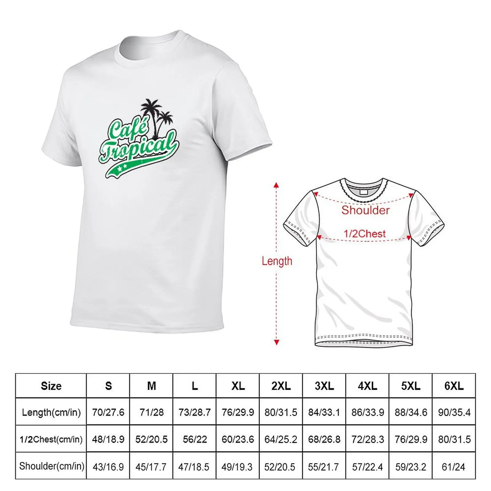 Café Tropical T-Shirt oversize t-shirts man gifts for boyfriend mens t shirts casual stylish