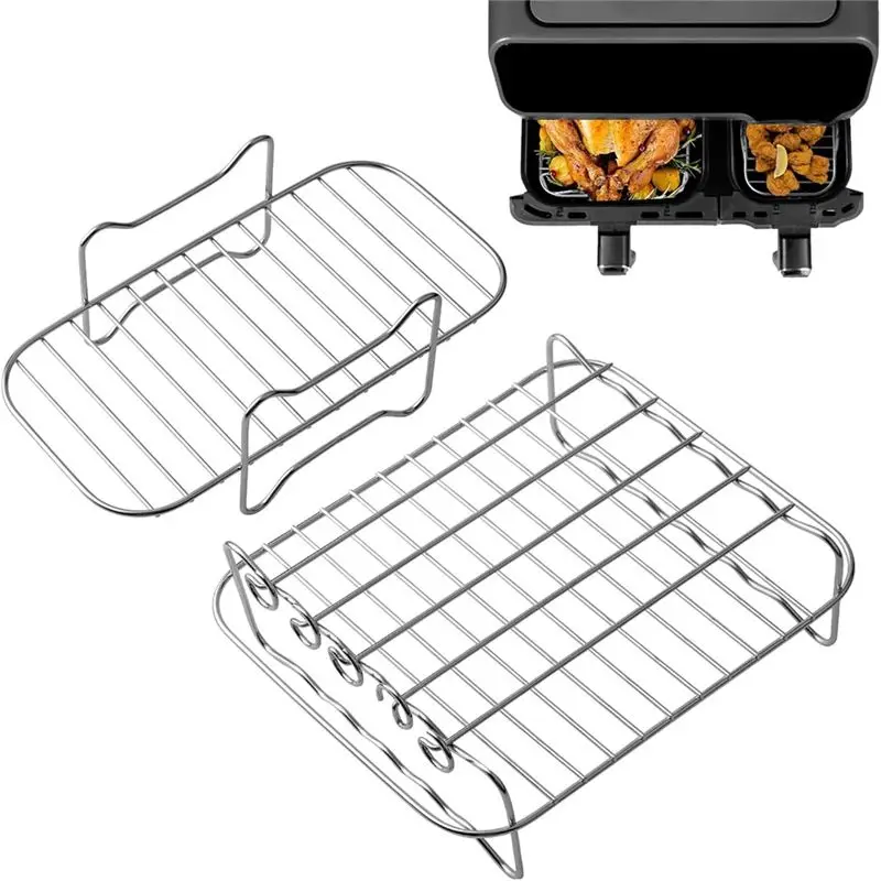 Baketron Air Fryer Rack For Tefal EY9018 5.2/3.1 L, Cooking Grate For Tower T17099 Salter EK5729 9L Accessories