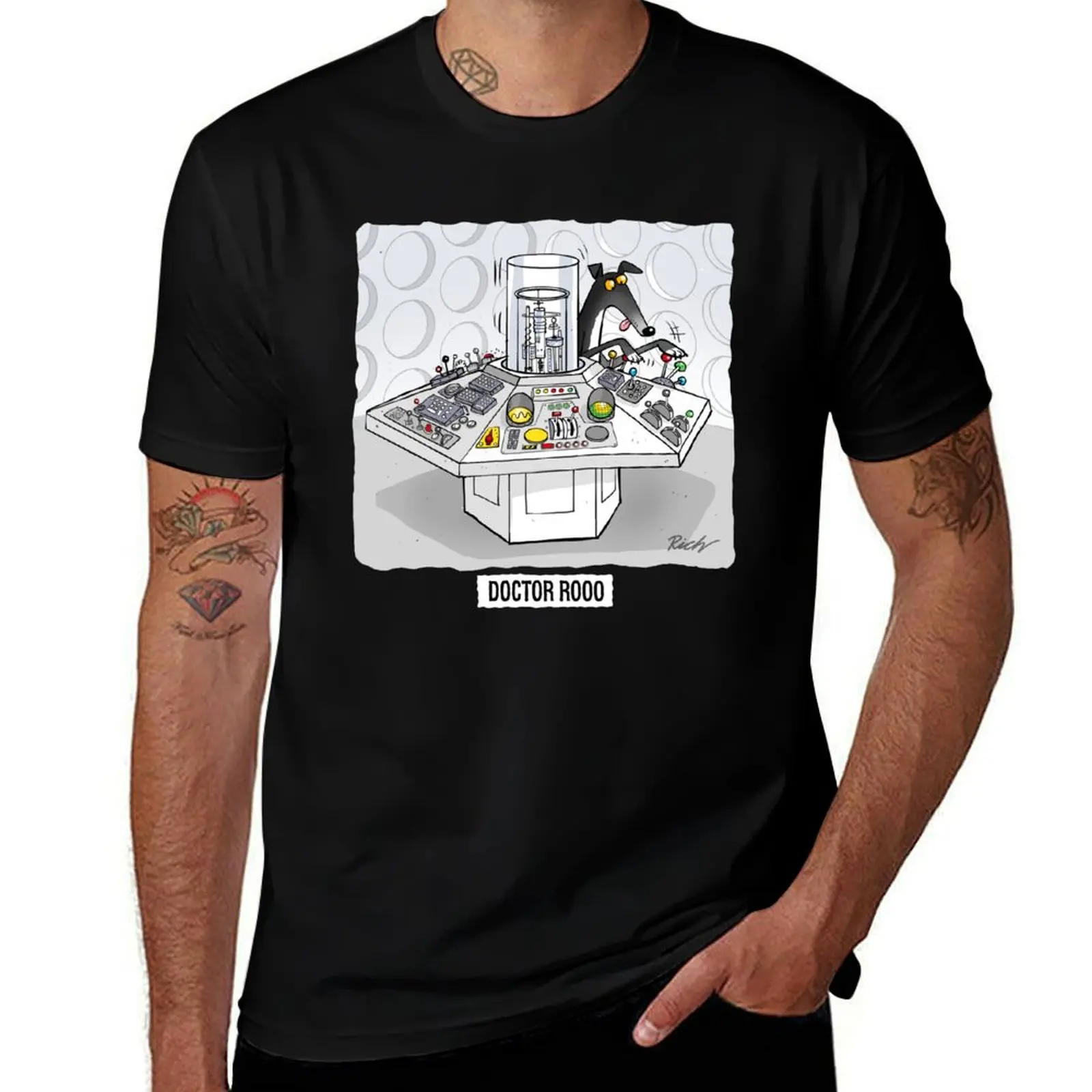 Doctor Rooo T-Shirt Retro Style Print Casual Top T-Shirt