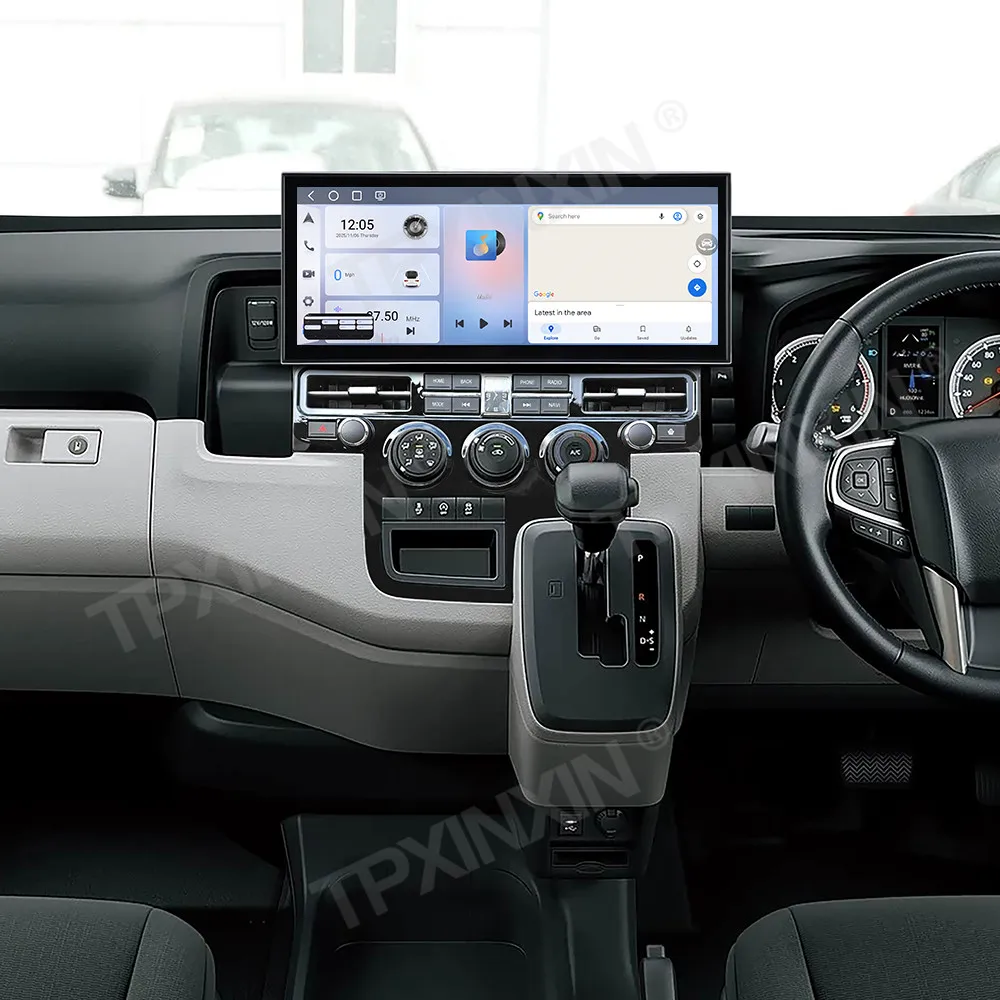 15.8 Inch Screen Qualcomm Android For Toyota HiAce 2019 Car Radio Stereo Automotive Multimedia Player GPS Navigation Head Unit