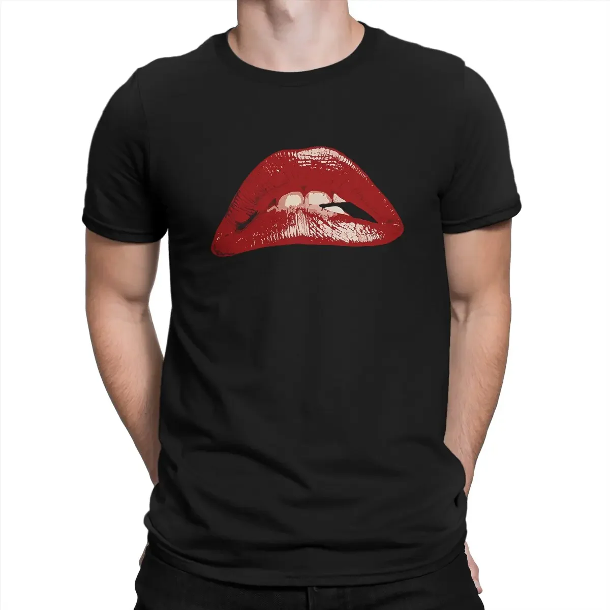 The Rocky Horror Picture Show Mouth Tshirt Men Tops Vintage Summer Streetwear T Shirt