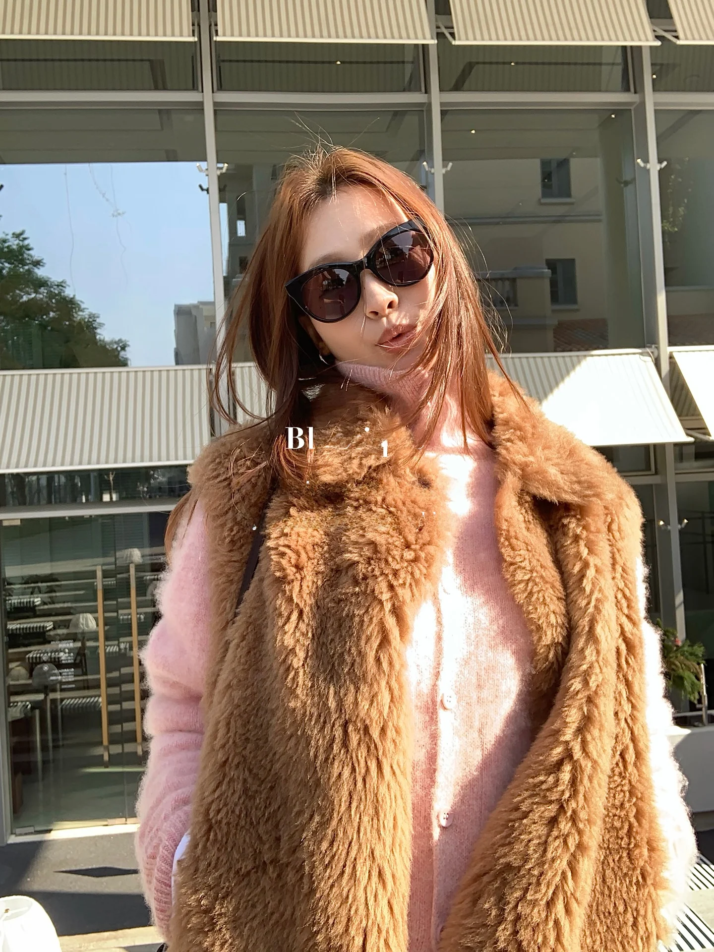 

Eco-Friendly Caramel Wool Vest Versatile Quali Youth And Middle-Aged Women's Faionable ort Casual Sle Leather Jaet