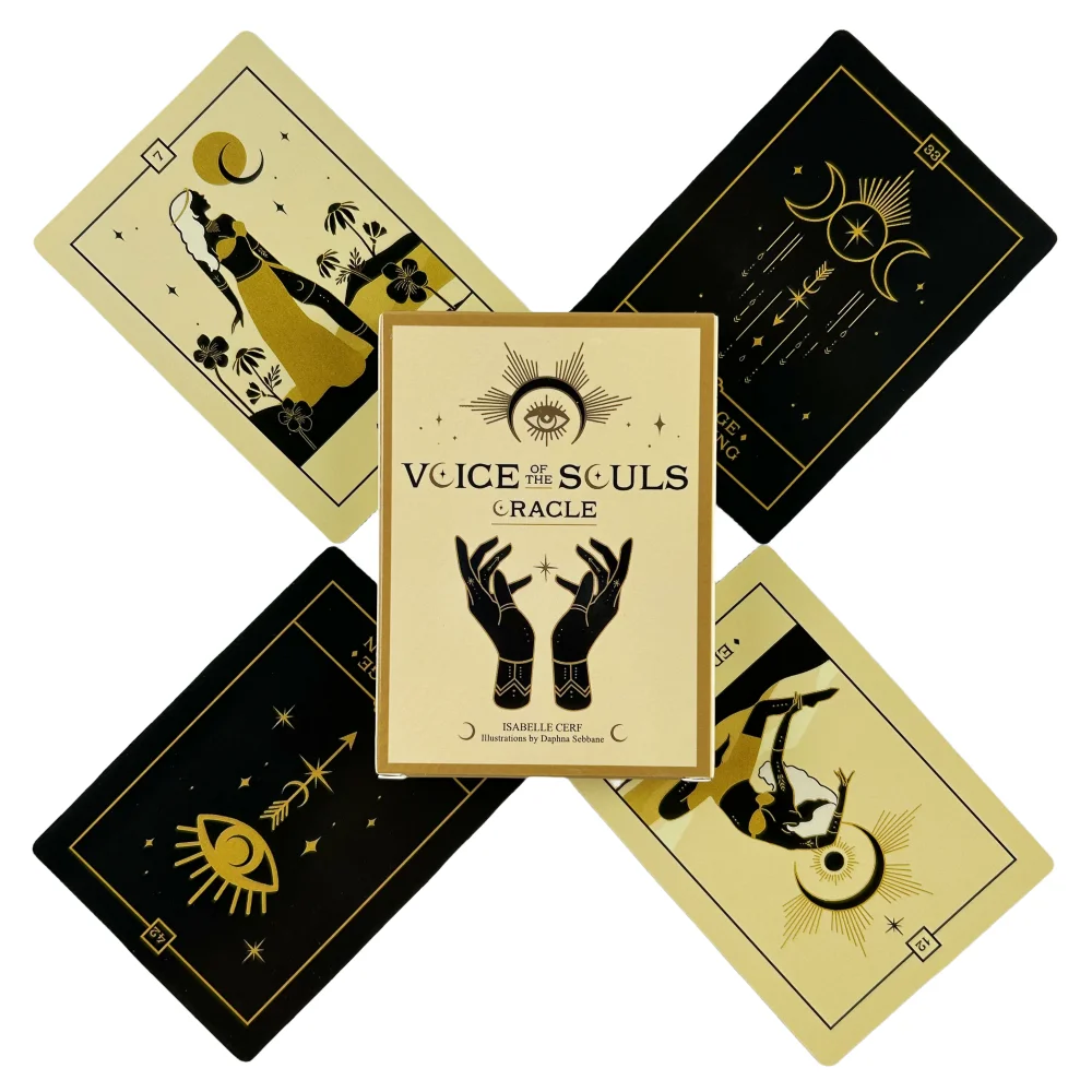 بطاقات Voice Souls Oracle A 42 Deck Tarot English Visions Divination Edition Borad Playing Games