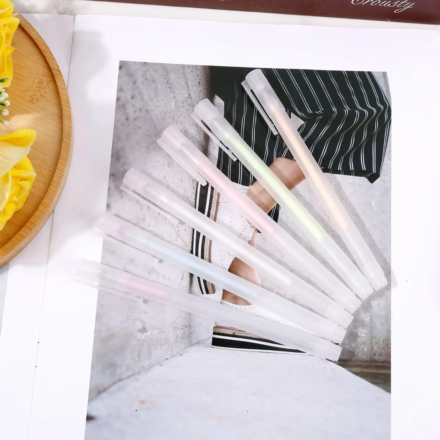 6 Colors Glue Pen Set for Scrapbooking Tool 12 Seconds Quick Dry