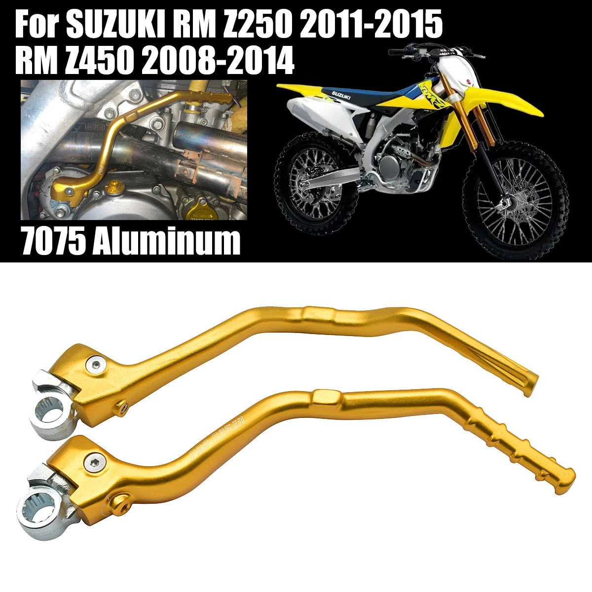 

Motorcycle Forged Kick Start Starter Lever Pedal For SUZUKI RMZ250 RMZ450 RM Z250 Z450 2008 2009 2010 2011 2012 2013 2014 2015