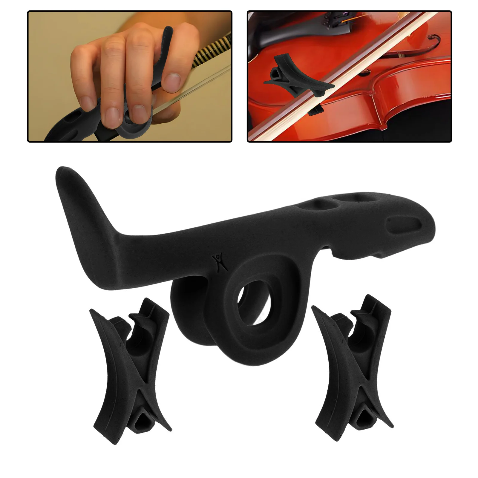 

1Set Violin Bow Corrector Silicone Grip for Adults Bow Straightener Finger Guide Violin Beginner Accessory Posture Tool