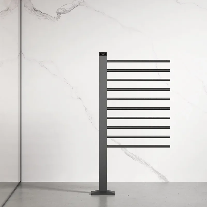 Smart Electric Towel Rack Carbon Fiber Heating Bathroom Shelf Intelligent Dryer for Bath Towels Home Wall Mounted Storage