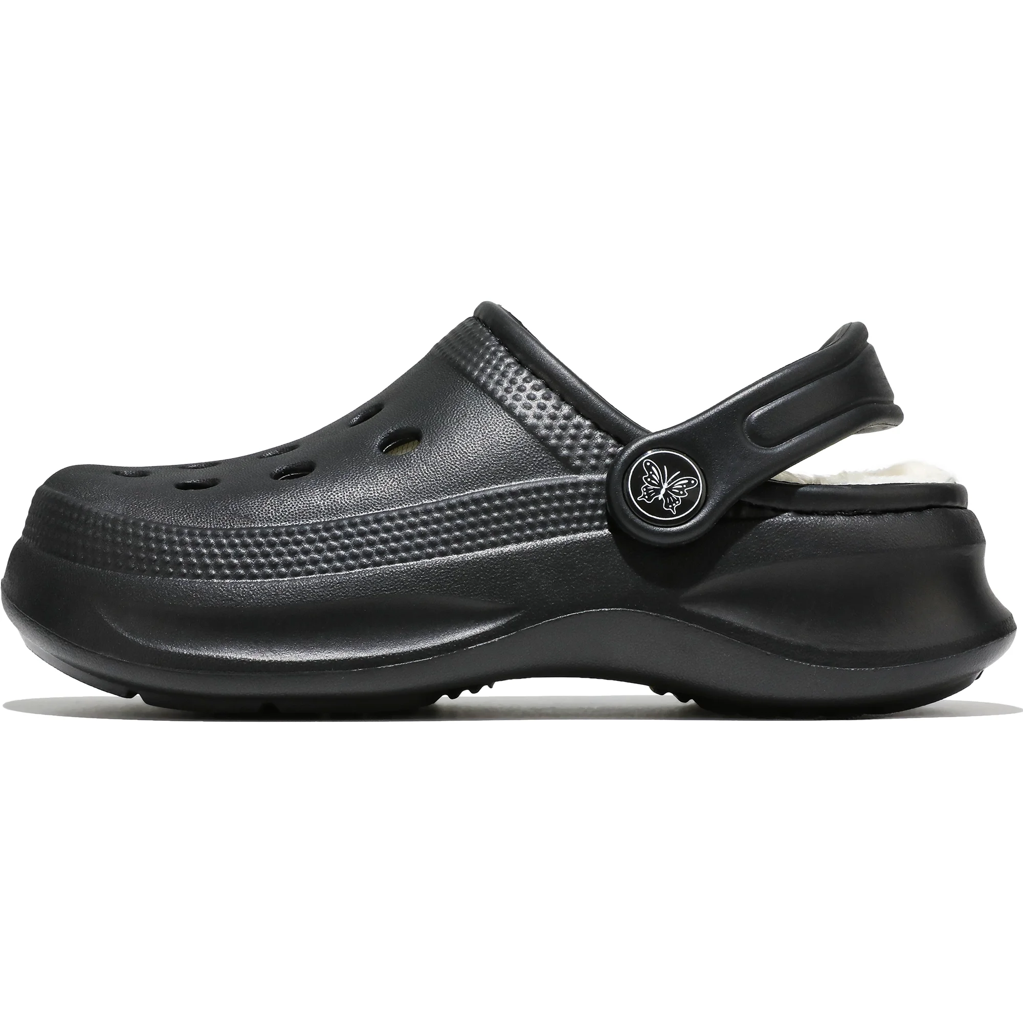 Kinder-Clogs und -Mules mit Fellfutter, leichte Garten-Schuhe mit Baumwollfutter, warme Hausschuhe für Jungen, Mädchen und Kleinkinder, 168. – Detail 14