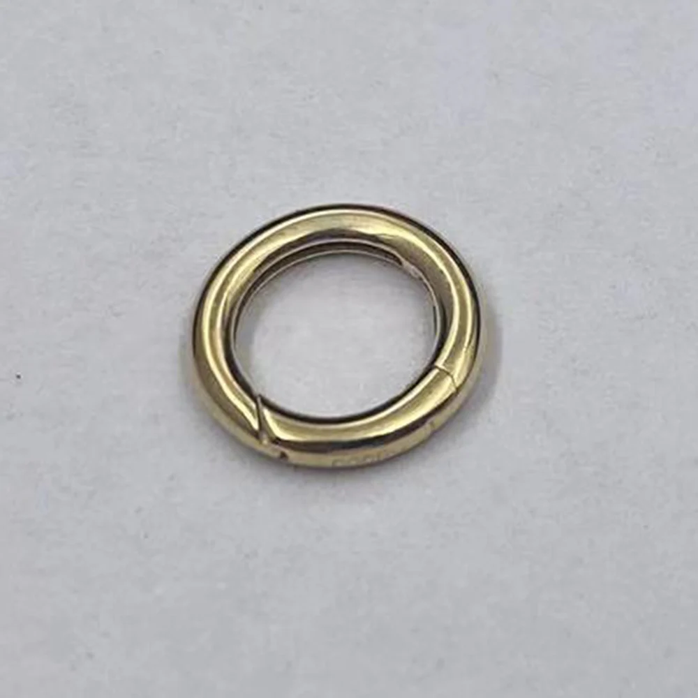 Pure Real 14k Solid Gold Universal Connector Spring Ring Clasp Sinya Au750 Fine Jewelry Accessories DIY Findings Components