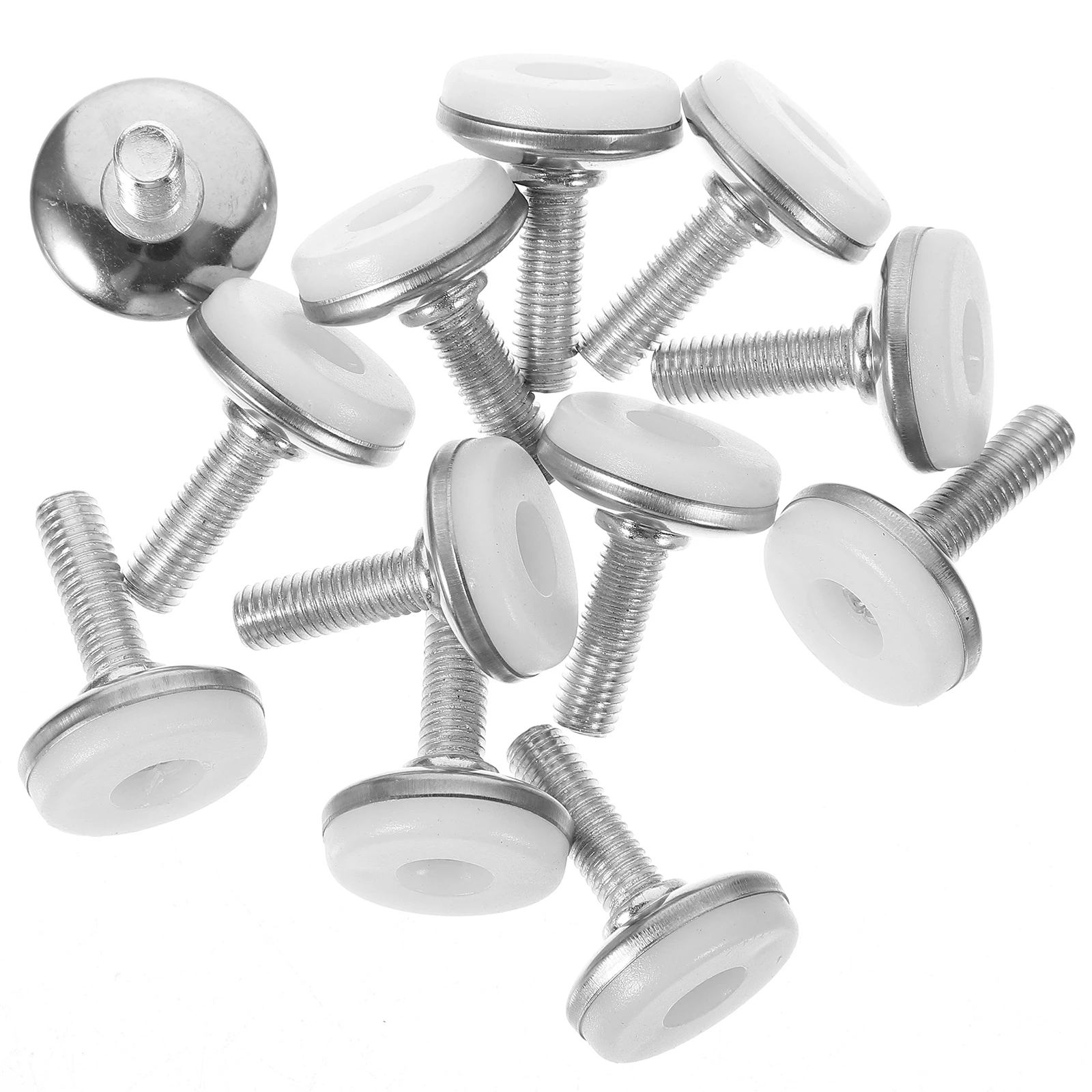 12 PCS Furniture Leveler Adjustable Feet Durable Screw-in Leveling Hardware Nut Legs M8 Screws Corrosion Resistant Height Adjust