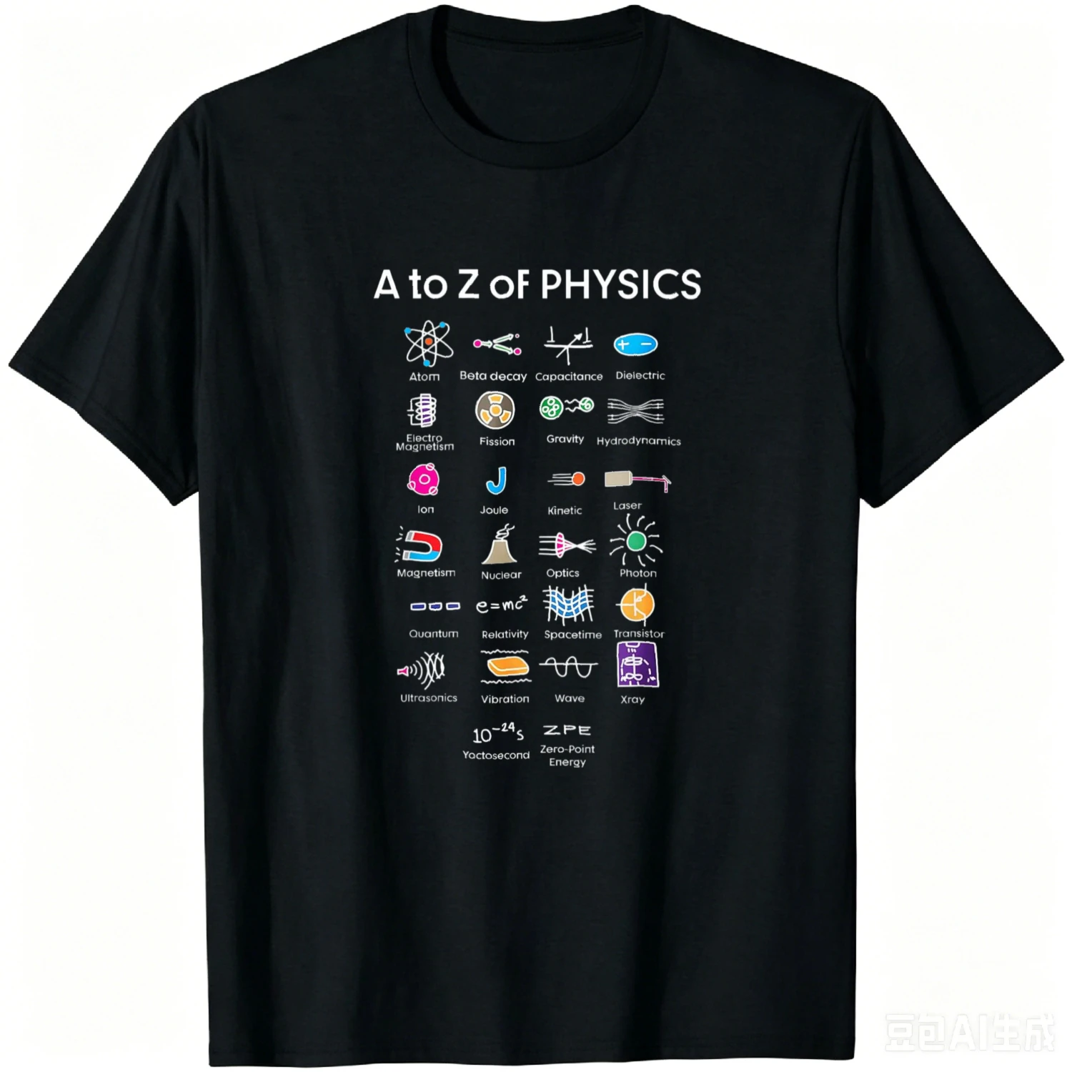 Quantum Physics String Theory Physics Student Science T-Shirt Unisex Summer Streetwear Tops Cotton Graphic Tee