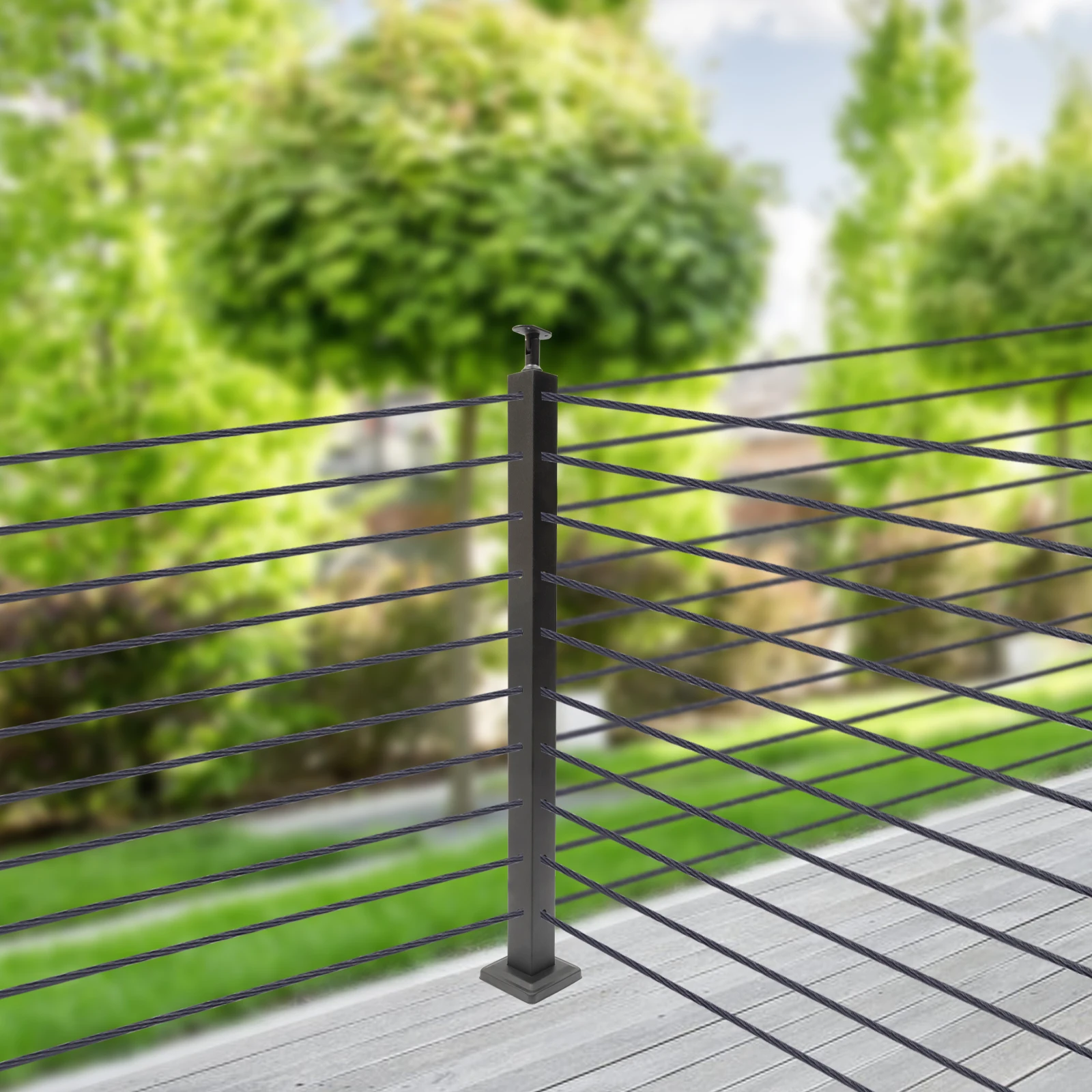 Cable Railing, 304 Stainless Steel, 36 Inches, Pre-Drilled Holes, Load-Bearing (220 lbs), Corrosion-Resistant for All Environmen