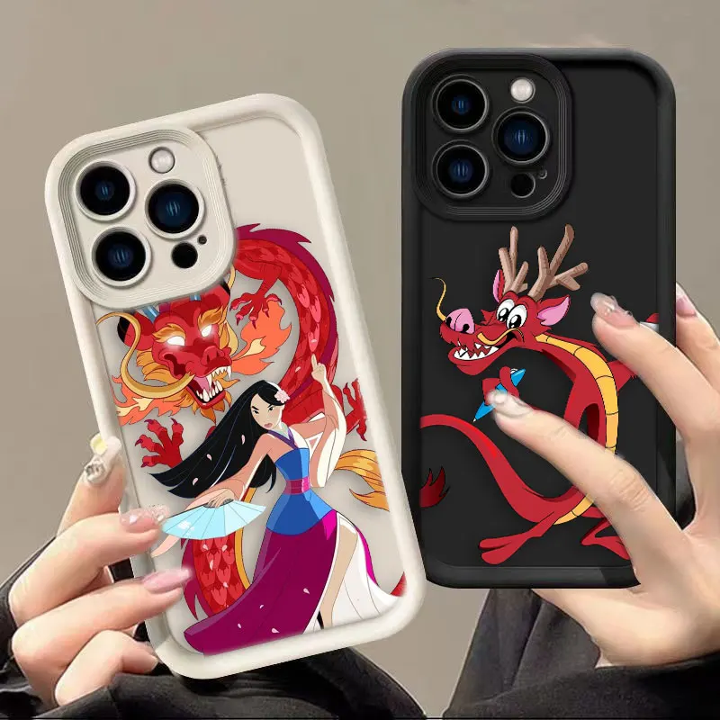 Dragon Mulan Mushu Luxtury Phone Case For VIVO V20 V23 V23E V25 V27 V29 V30 V30E X60 X70 X80 X90 X100 PRO 4G 5G Case Funda Shell