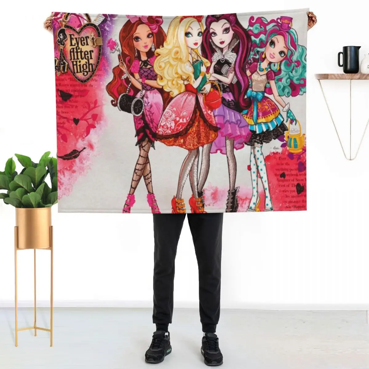 

Ever After High Throw Blanket Soft Solid Color Blanket for Couch Bed