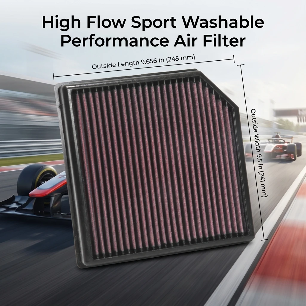 

For Geely Boyue Preface Xingyue Lynk & Co 01 02 03 05 Volvo XC40 1.5T 2.0T 2010-2026 High Flow Sport Washable Air Filter 33-3127