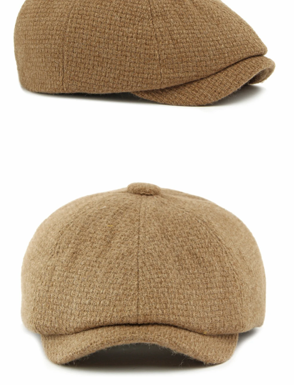 HT4888 Berets Herbst Winter Wolle Mischung Hüte für Männer Frauen Künstler Maler Baskenmütze Hut Männlich Weiblich Flache Kappe Ivy Achteckige Baskenmütze Kappen – Detail 8