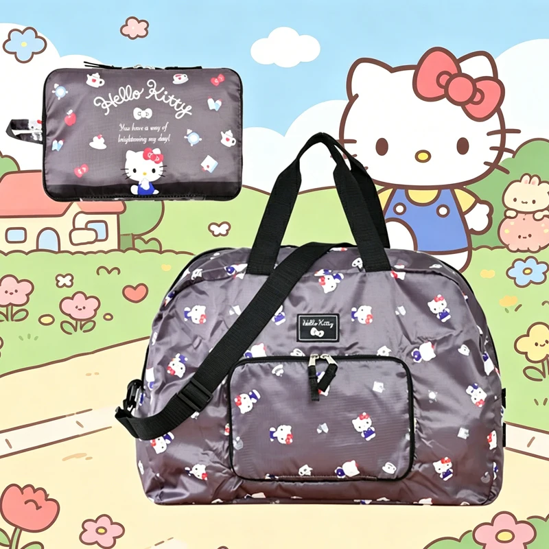 

Cinnamoroll Hello Kittys Travel Bag My Melody Kuromi Storage Bag Kawaii Cartoon Thickened Water Proof Foldable Downhill Bag