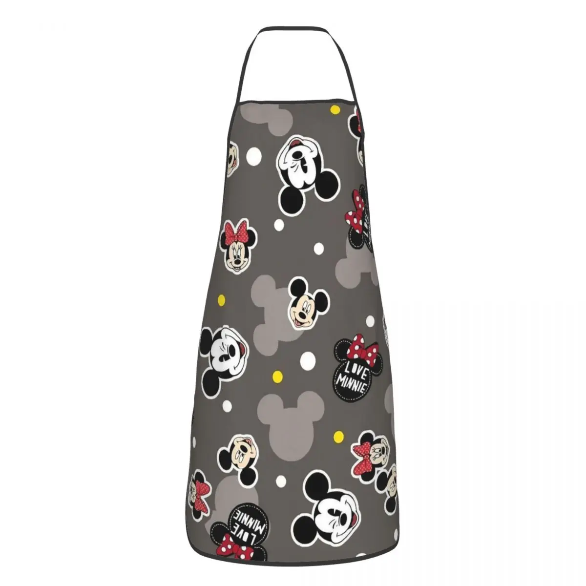 Mickey Mouse Cute Cartoon Polyester Apron 52*72cm Cuisine Grill Baking Bib Tablier Cooking Home Cleaning Pinafore Unisex Chef