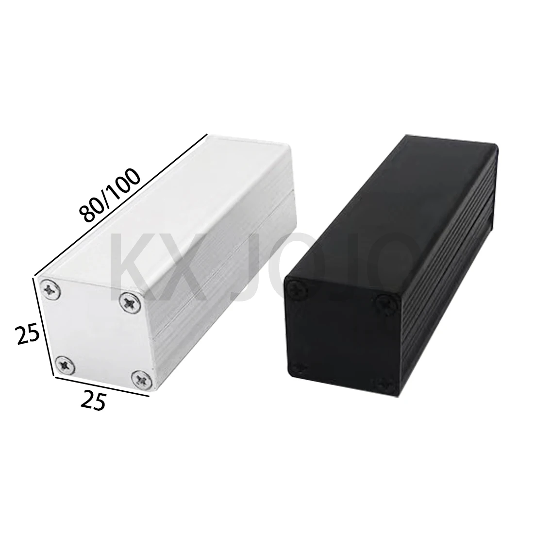 Aluminum Enclosure 25*25/32*32/42*42/52*52/56*56mm Integrated/Split Case Square Profile Box Rectangular Oxidation Opening Silk